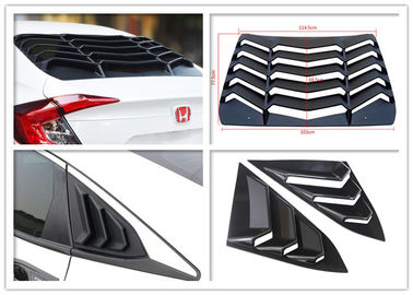 Çin Spor tarzı Honda Civic 2016 2018 için arka ve yan araba cam panjurları Tedarikçi